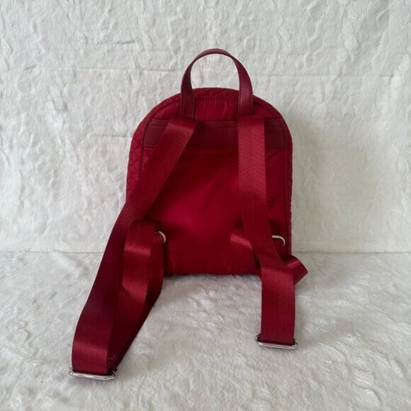 New Cynthia Rowley Quilted Mini Red Backpack with matching wallet - Picture 4 of 10